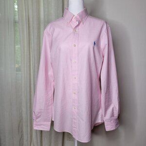 Ralph Lauren Mens Slim Fit Button Down Shirt Pink